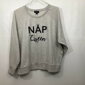 Charlie Paige Curvy lightweight Sweatshirt Gray 1X